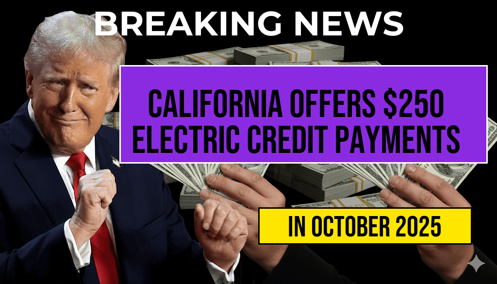 California Announces Direct Payments Up to $250 for Over 11.5 Million Households Receiving Electric Credits with Minimal Action Needed