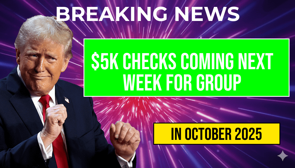 Five-Thousand Dollar Checks Depositing into Bank Accounts Next Week for This Group