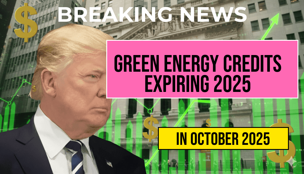 Green Energy Credits Expiring in 2025: What You Need to Know About Residential Energy Tax Incentives