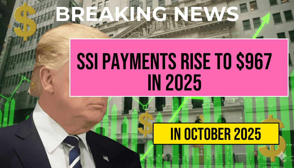 Maximum Monthly Federal SSI Payment Increase: Rising to $967 for Individuals in January 2025