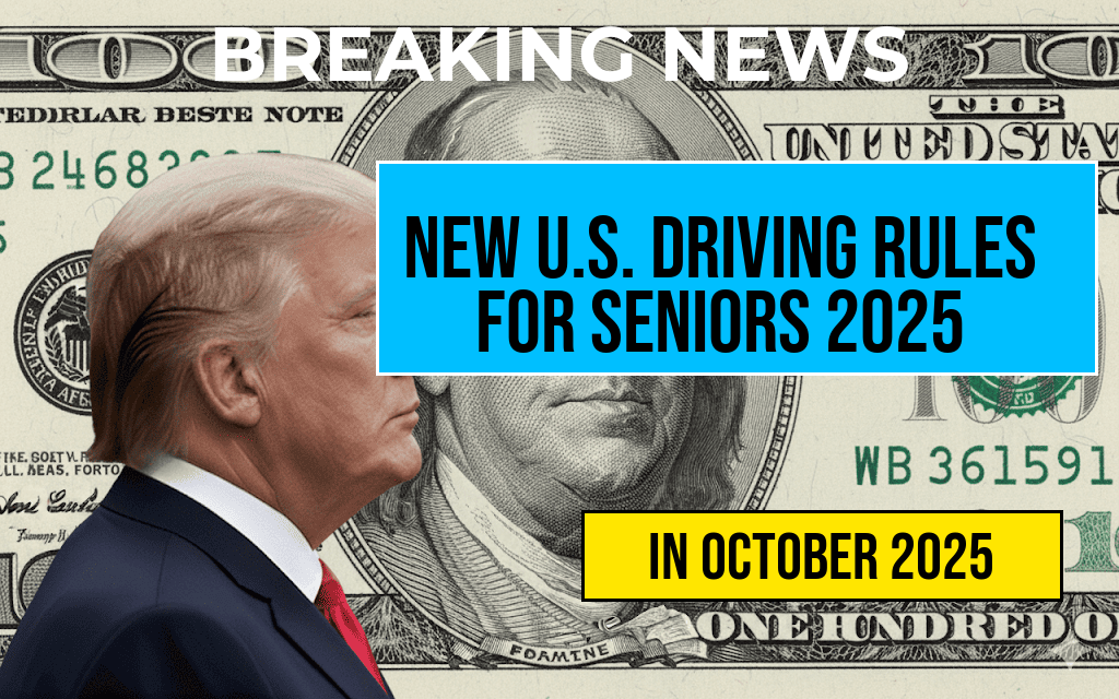 New U.S. Driving License Regulations for Seniors Take Effect October 2025: Essential Updates for Drivers Over 70