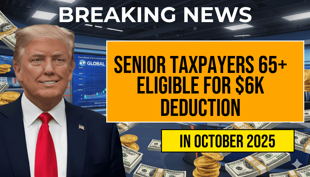 Senior Taxpayers Aged 65+ Eligible for Additional $6,000 Deduction in 2025