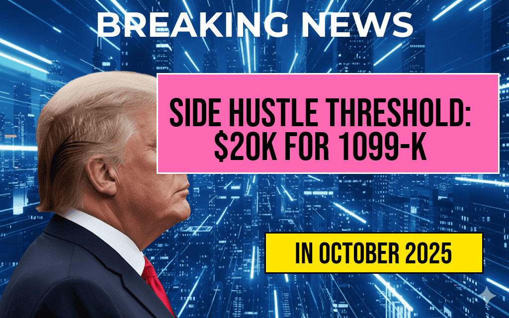 Understanding the Side Hustle Threshold: You Need Over $20,000 in Payments to Receive a 1099-K